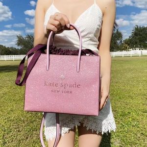 NWT Glitter⭐️Kate Spade Satchel & Crossbody
